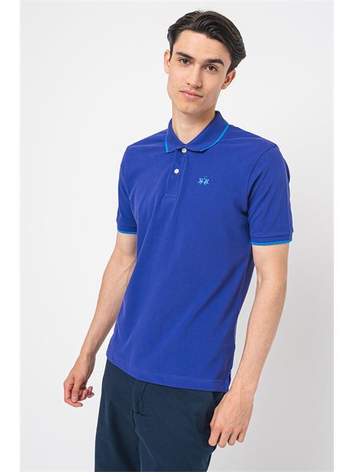 MAN POLO S/S 30/1 COTTON PIQUE LA MARTINA | BPMP04-PK031/07213